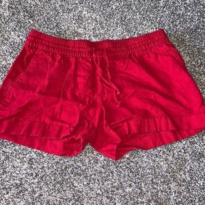 Red old navy shorts